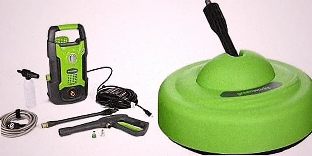 1500 PSI Portable Pressure Washer with Surface Cleaner - GPW1501