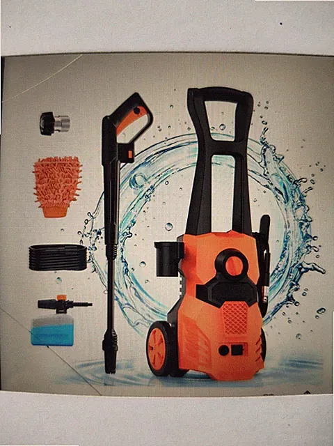 1500W Electric Pressure Washer, 4200PSI with Adjustable Nozzle Angle, Portable