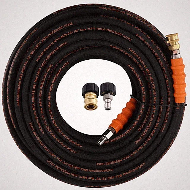 150FT Power Pressure Washer Extension Hose 4800PSI 3/8" M22-14mm Adapter