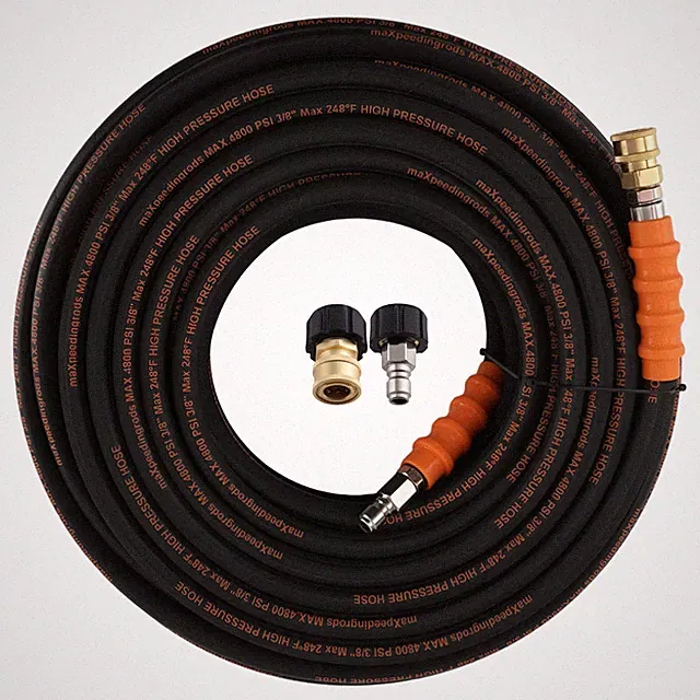 150ft Pressure Washer Hose w/ M22-14mm to 3/8" Quick Connect Coupler 4800PSI