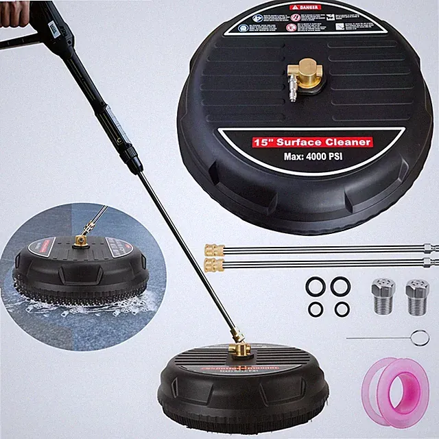 15Inch Pressure Washer Surface Cleaner 4000PSI Power Washer Attachment Free Ship