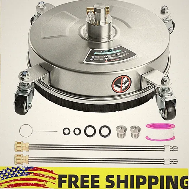 16.5" Pressure Stainless Steel Washer Surface Cleaner,Outdoor Cleaning Attachmen