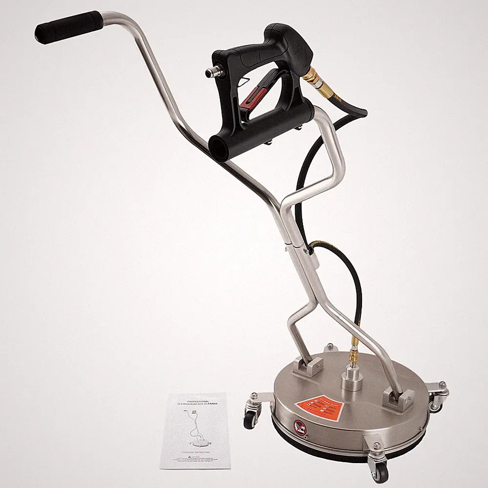 16.5" Pressure Washer Surface Cleaner for Sidewalk Deck 4200PSI 4 Wheels 6.6 GPM