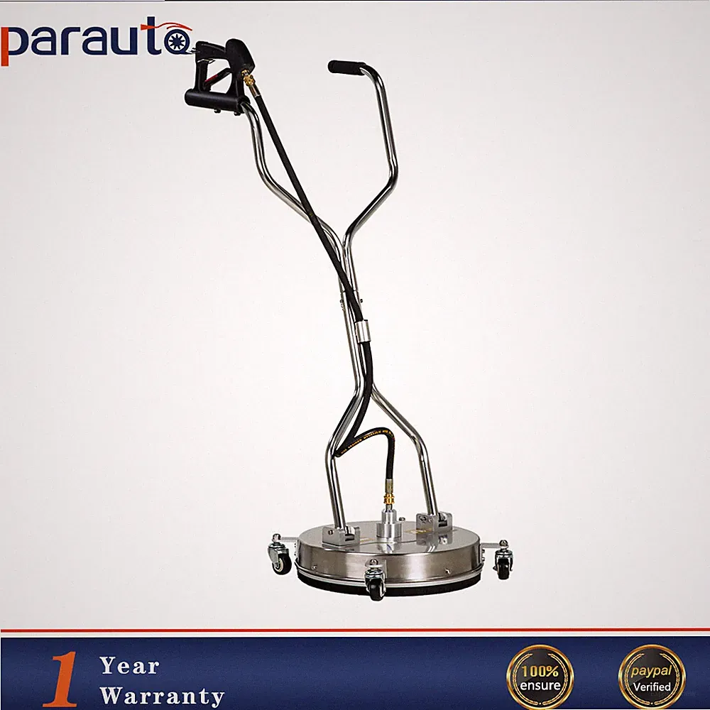 16.5" Pressure Washer Surface Cleaner Max.4000PSI Dual Handle w/4 Spinner Wheels
