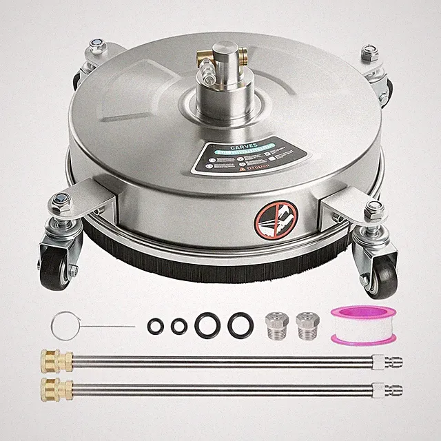 16.5" Pressure Washer Surface Cleaner with Wheels 4000 PSI Stainless Steel Patio