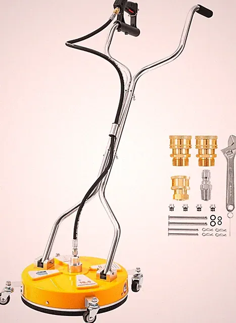 16.5" Surface Cleaner w/ Dual Handle & 4 Wheels, 4000PSI for Driveway