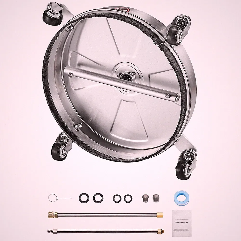 16.5in Stainless Steel Pressure Washer Surface Cleaner 4 Wheels
