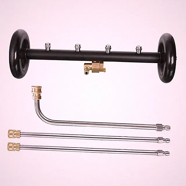 16 Inch Dual-Function Undercarriage Pressure Washer Attachment, 4000 PSI Hot &
