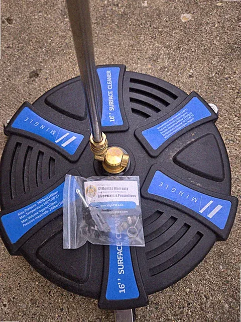 16-Inch Pressure Washer 3600 PSI Stainless Steel Frame Power Washer Accessory
