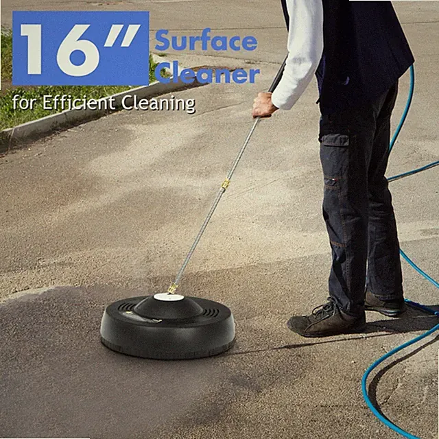 16 Inch Pressure Washer Surface Cleaner 3000PSI Power Washer Attachment for Deck