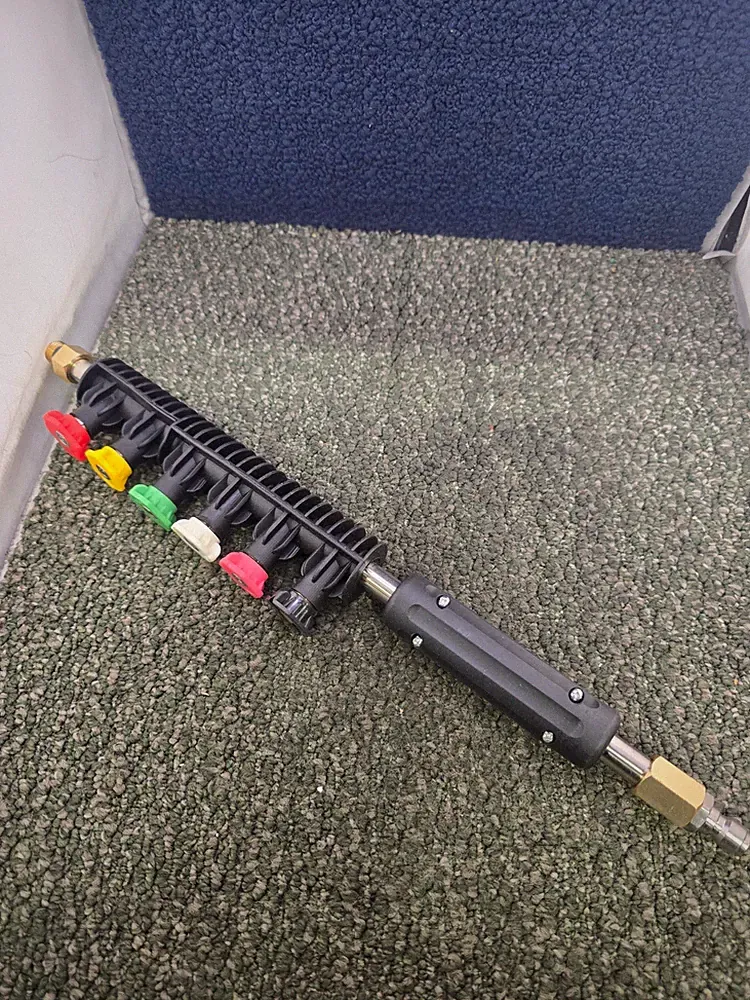 16" Long 6 Color-Coded Pressure Washer Extension Wand w/ Built-in Nozzle Holder