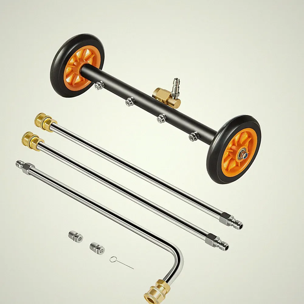16" Pressure Washer Surface Cleaner, 4000 Max PSI, 4 Nozzles, 2 Wands