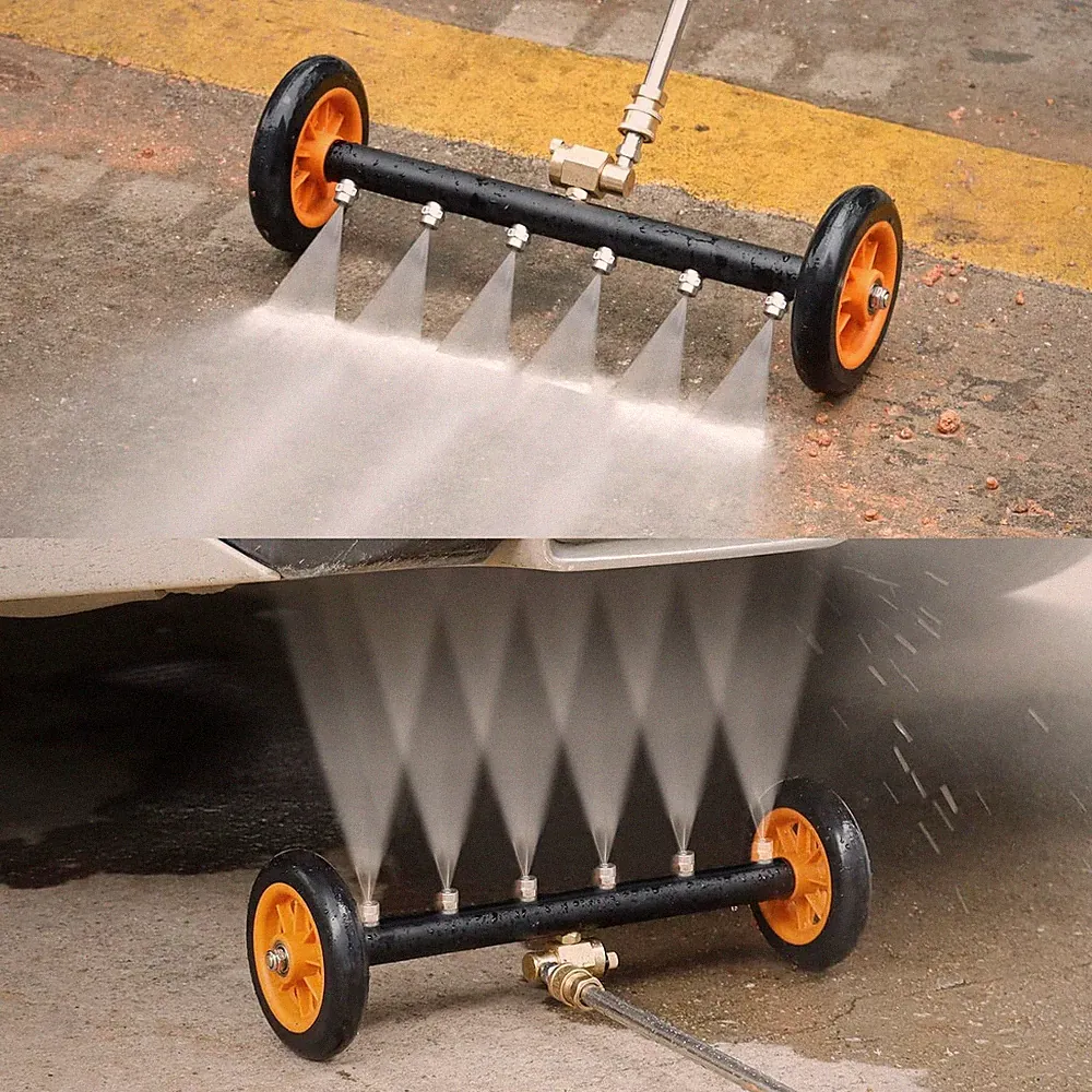 16" Undercarriage Pressure Washer Attachment with 3 Extension Wands, 4000 PSI
