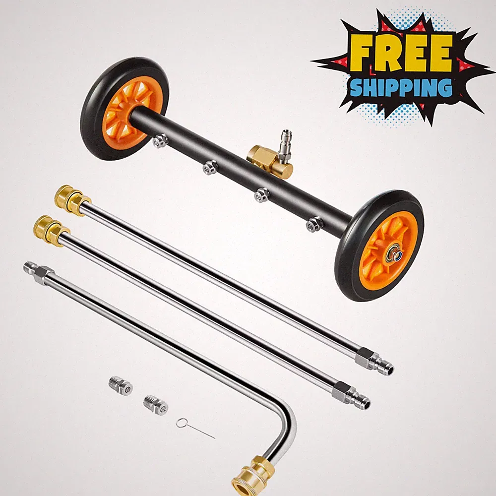 16" Undercarriage Pressure Washer Surface Cleaner 4000 PSI 4 Jets 1/4 QC