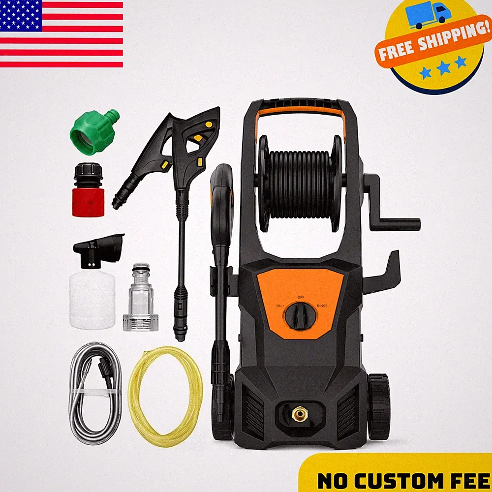 1600W Electric Pressure Washer Portable Power Cleaner with Foam Cannon and Hose