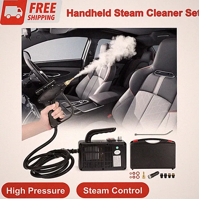 1700W Handheld Steam Cleaner Car Detailing Cleaning Machine Auto Home Use Washer