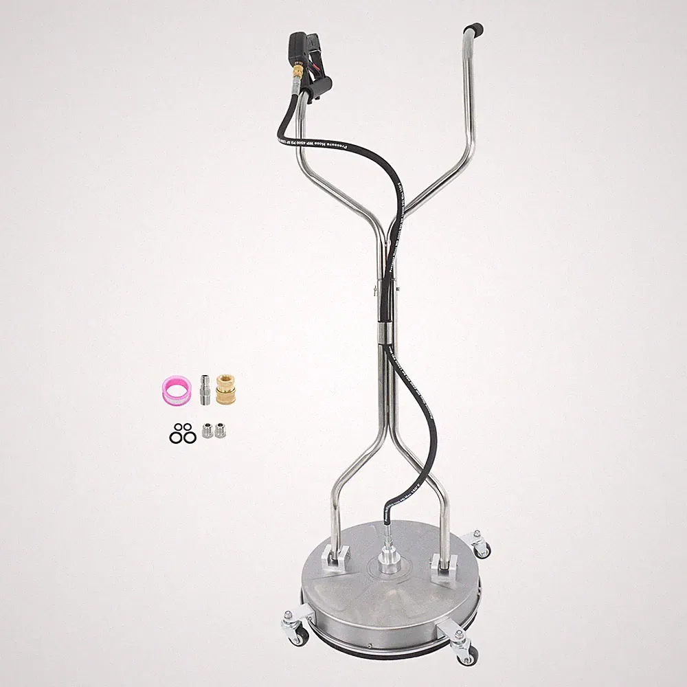 18 Inch 6000 PSI Pressure Washer Surface Cleaner Dual Handle Quick Connect