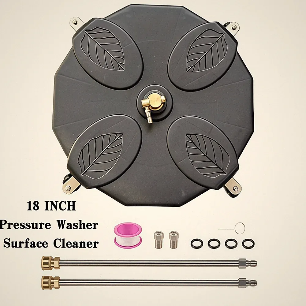 18" Pressure Washer Surface Cleaner 4200PSI 8.0 GPM 120℉ Cleaning Attachment USA
