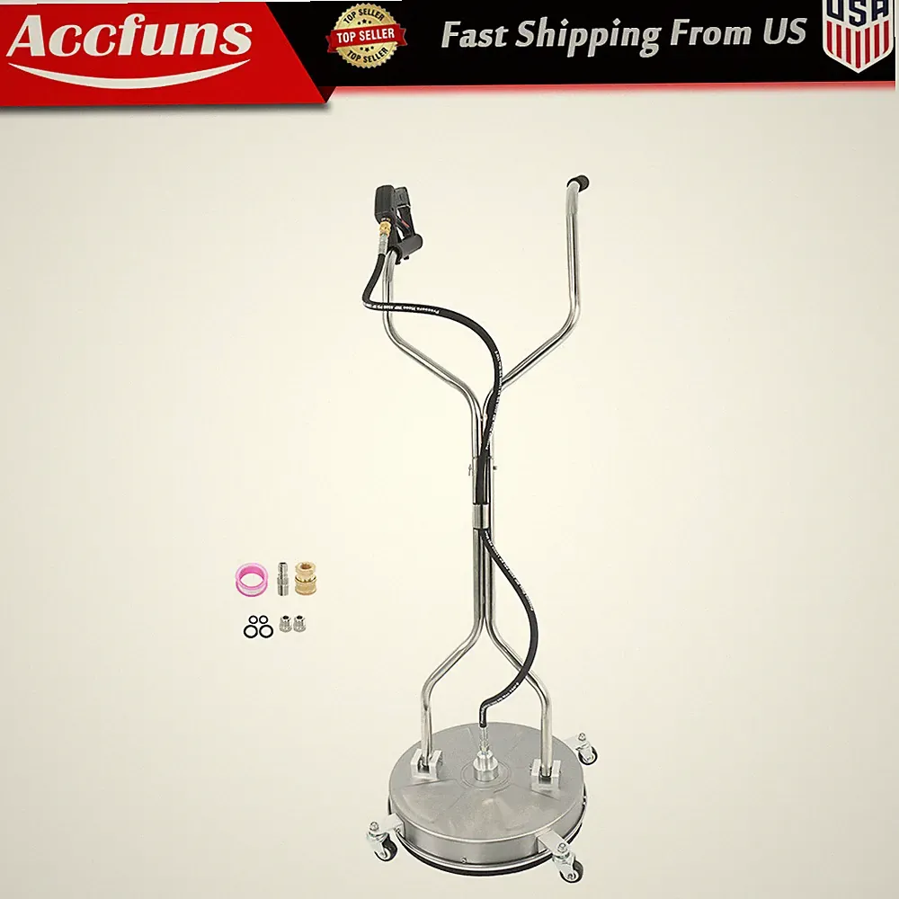 18" Pressure Washer Surface Cleaner 6000PSI Dual Handle Quick Connect