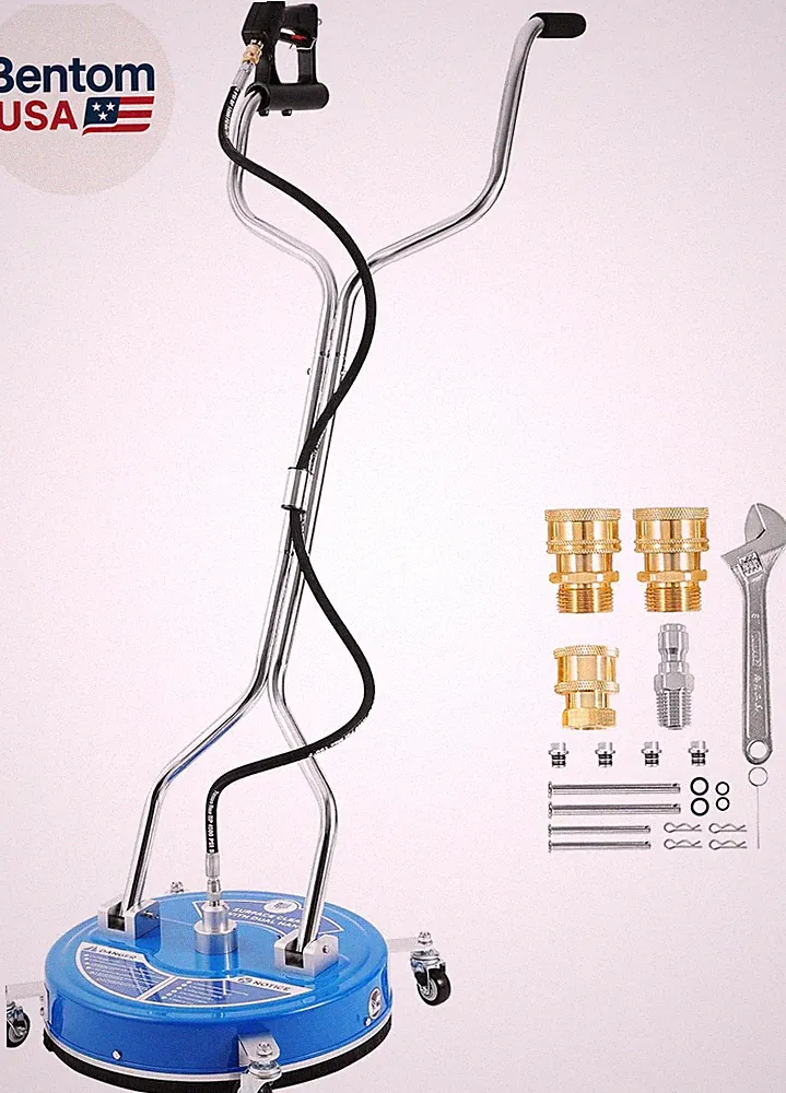 18’’ Pressure Washer Surface Cleaner, Surface Cleaner with Dual Handle, 4500 PSI