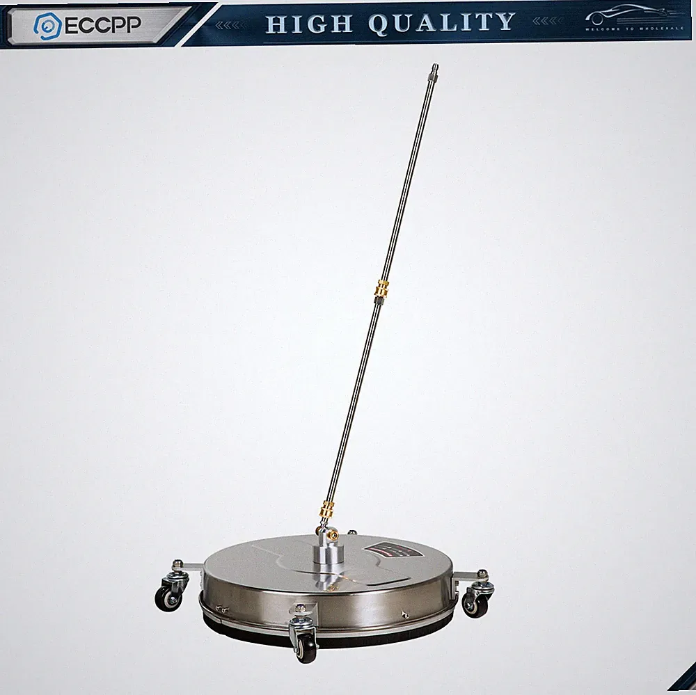 18" Pressure Washer Surface Cleaner with 4 Wheels 4000 PSI + 2 Extension Wand