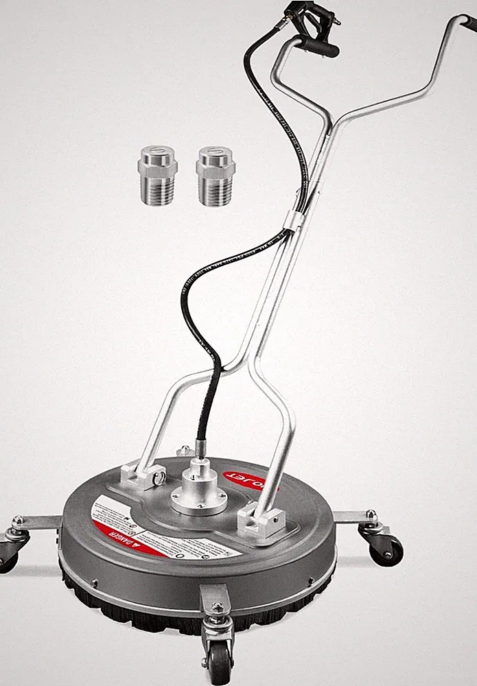 18” Pressure Washer Surface Cleaner with 4 Wheels & Dual Handles, 4500PSI Surfac