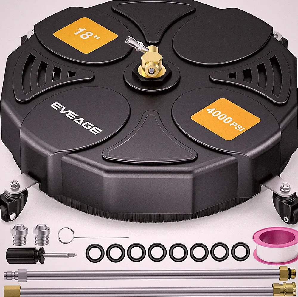 18" Pressure Washer Surface Cleaner with Wheels - 4000 PSI Accessory