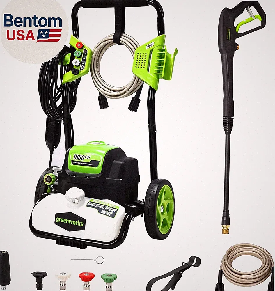 1800 PSI 1.2 GPM Pressure Washer (Open Frame) PWMA Certified