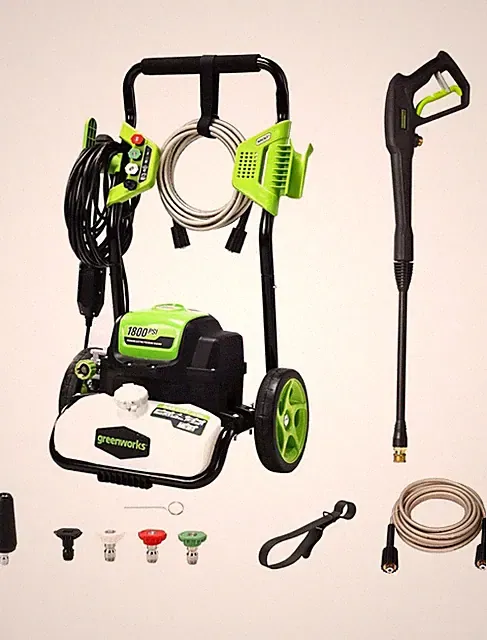 1800 PSI 1.2 GPM Pressure Washer (Open Frame) PWMA Certified