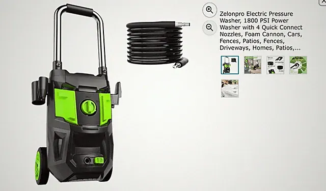 1800 psi home pressure washer-1.2GPM- Brand New in unopened box! Great for porch