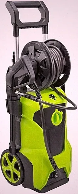 1800W Voodoo Ride Pressure Washer with 26ft Steel Braided Hose and 4 Nozzles