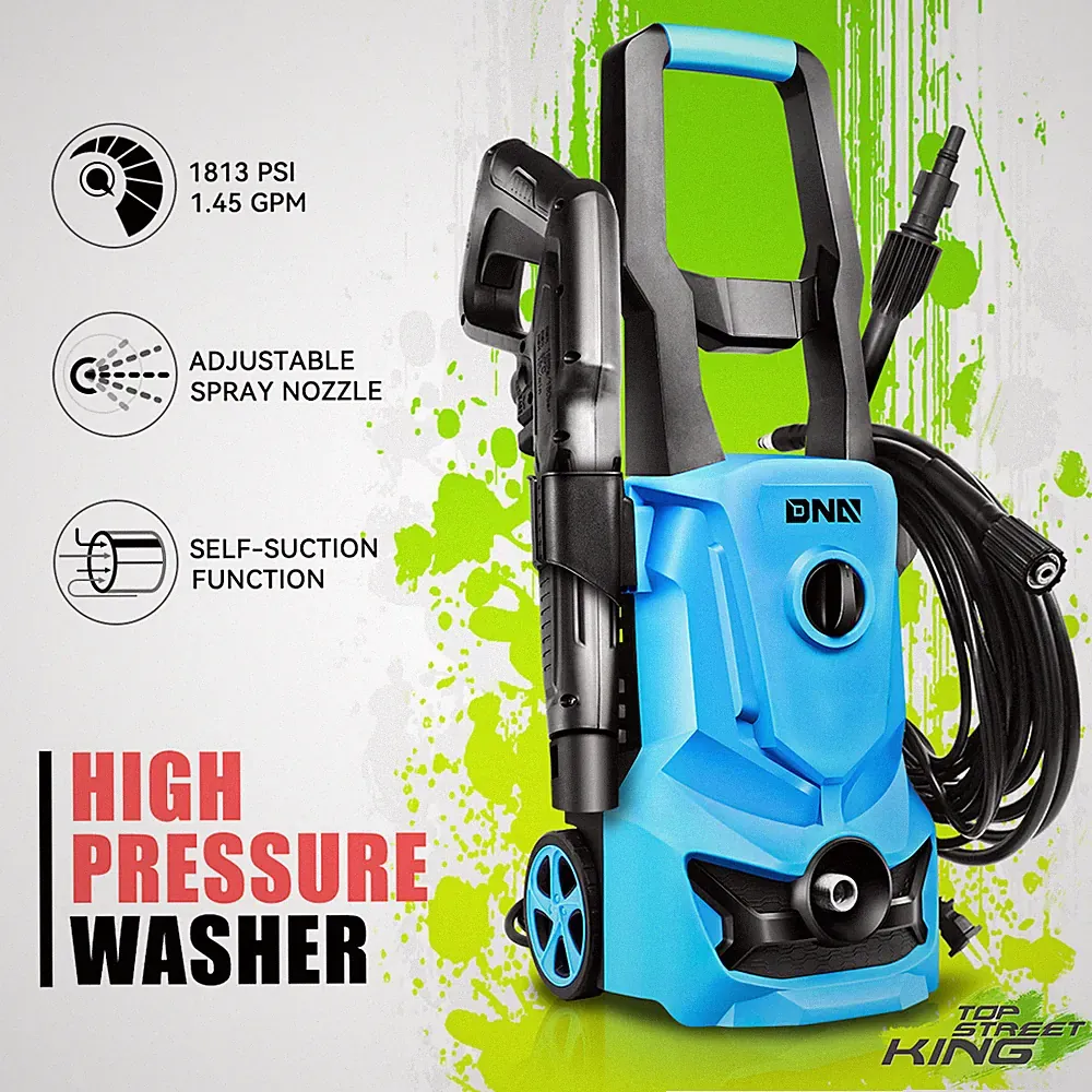 1813 PSI 1.45GPM High Pressure Power Washer Portable Electric Cleaner Machine