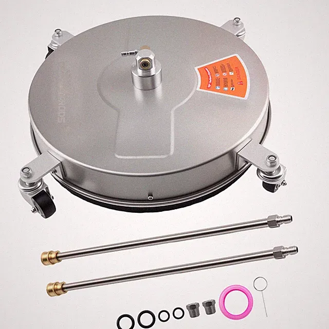 19 Inch Pressure Washer Surface Cleaner 4200 PSI Stainless 1/4" Plug Wheels