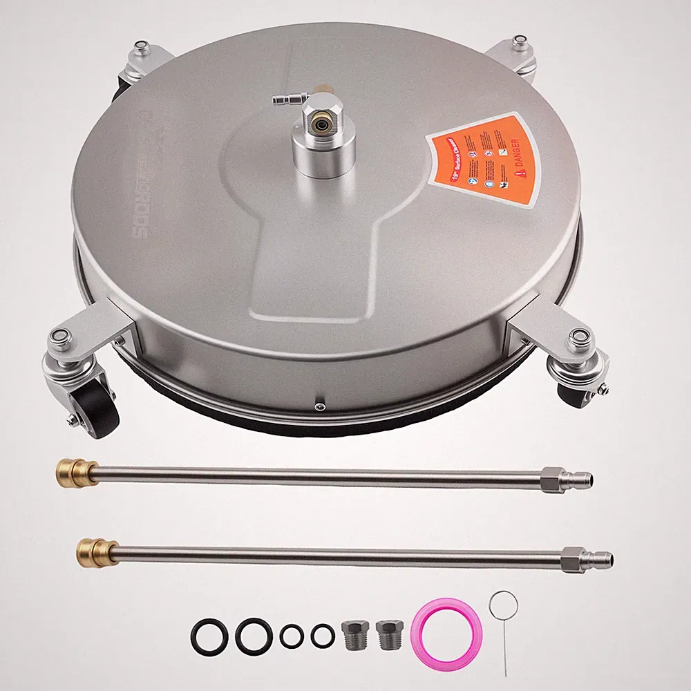 19 Inch Surface Cleaner 4200 PSI for Pressure Washer Stainless 2 Wands Kit