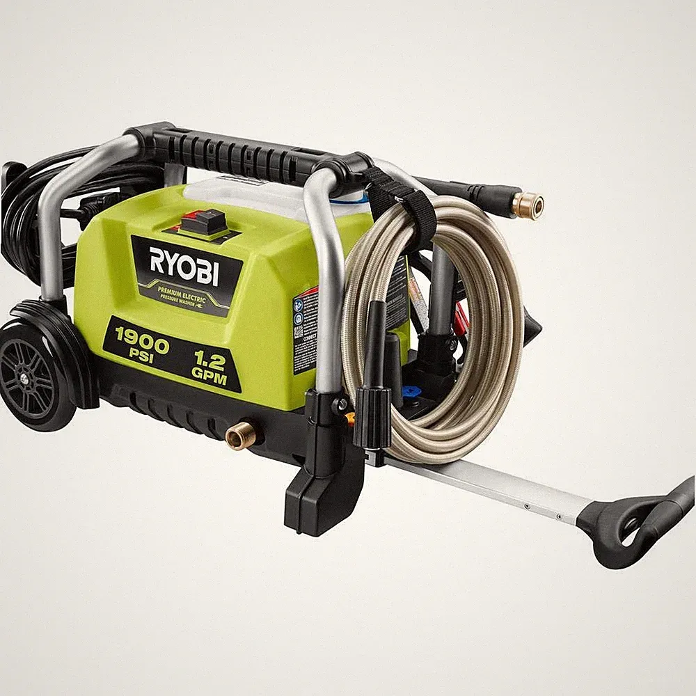 1900 PSI 1.2 GPM Cold Water Wheeled Corded Electric Pressure Washer