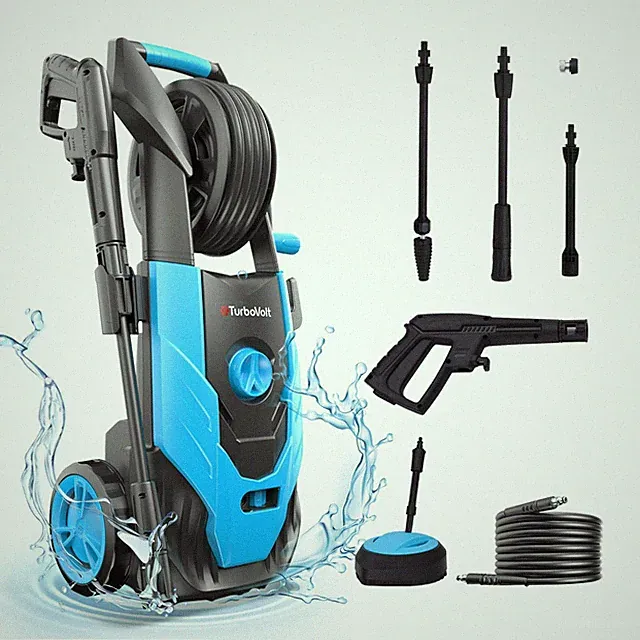 1900PSI Pressure Electric High Pressure Washer 1.85GPM for Car Motor Jet Patio