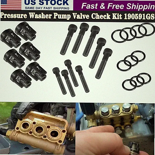 190591GS Pressure Washer Pump Valve Check Kit for Briggs & Stratton, Snapper