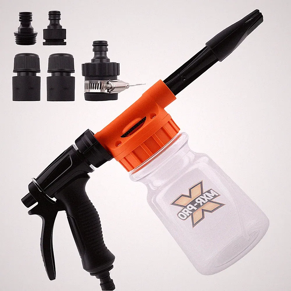 1L Car Foam Cannon Adjustable Pressure Washer Quick Connect Hose Sprayer Kit