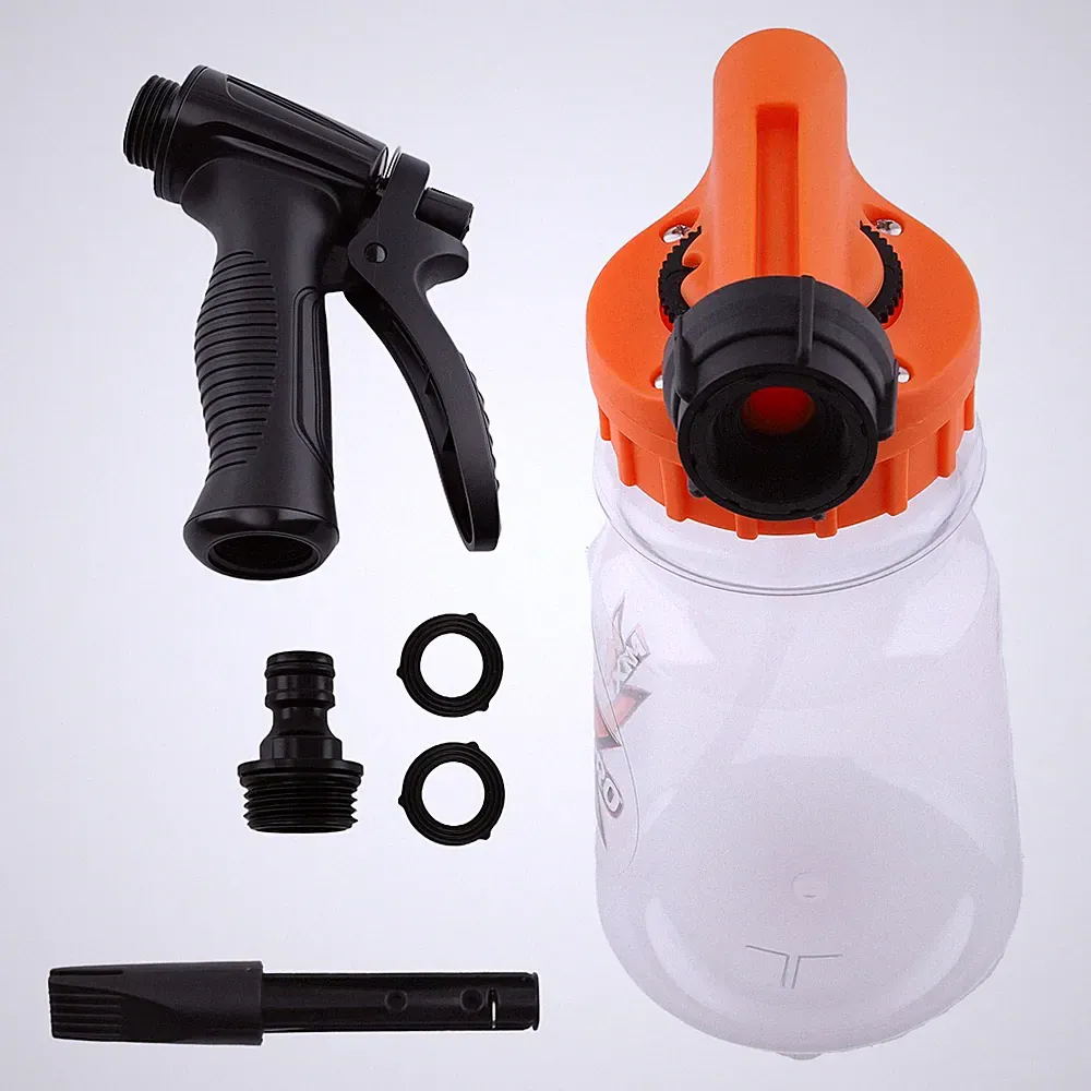 1L Pressure Washer Car Wash Foam Cannon Quick Connect 6-10bar Spray Car Wash Gun