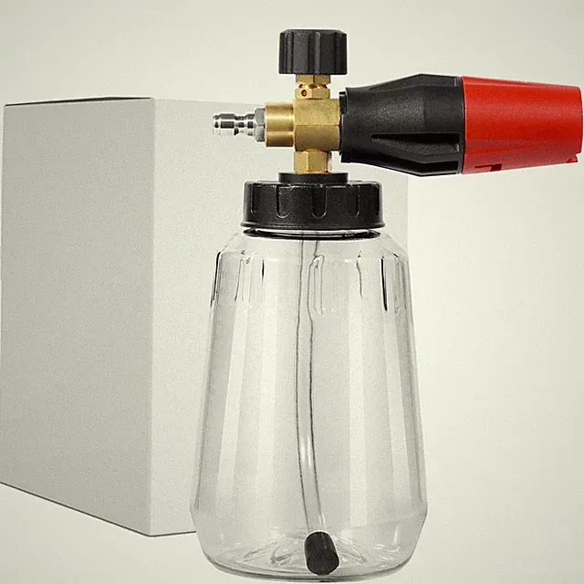 1L Snow Foam Cannon 1/4 In Quick Connect Brass Nozzle Car Pressure Washer Lance