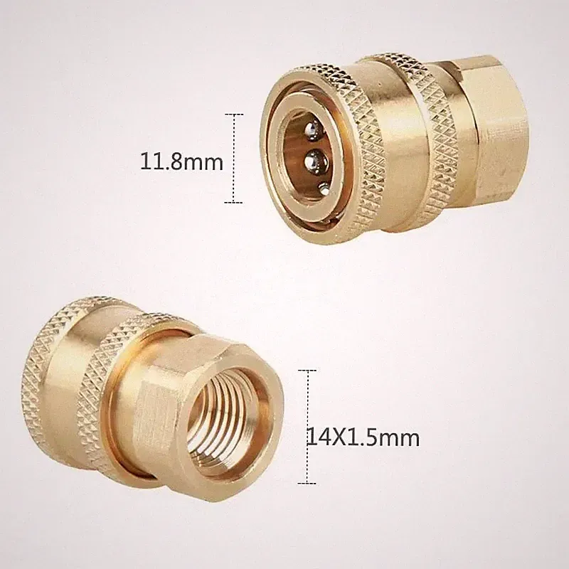 1PACK Pressure Washer Coupler Brass Fittings 1/4 Inch Quick Connect to Female us