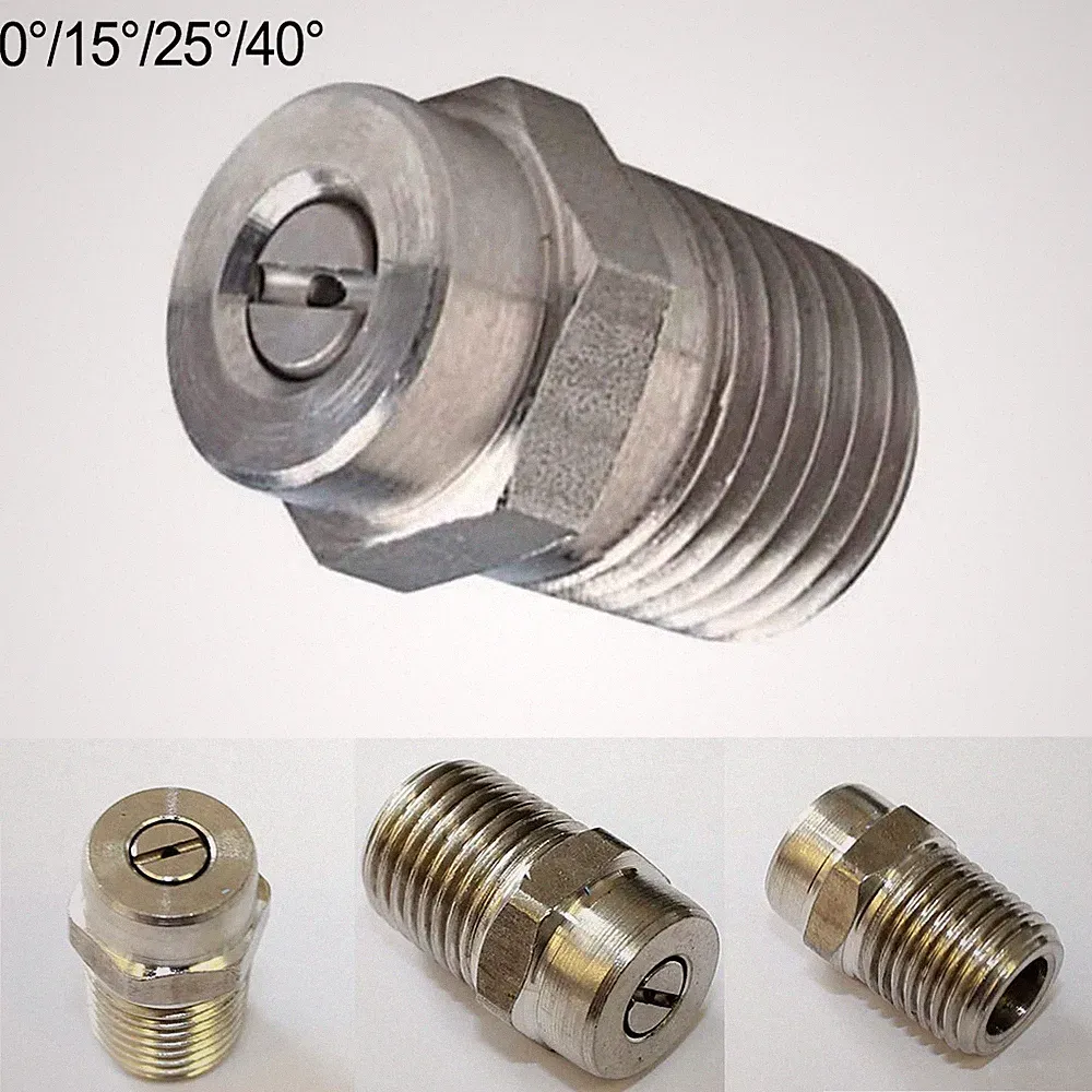 1Pc Pressure Washer Cleaning Nozzle 0 15 25 40 Degree Water Jet Angle Speed 1/4