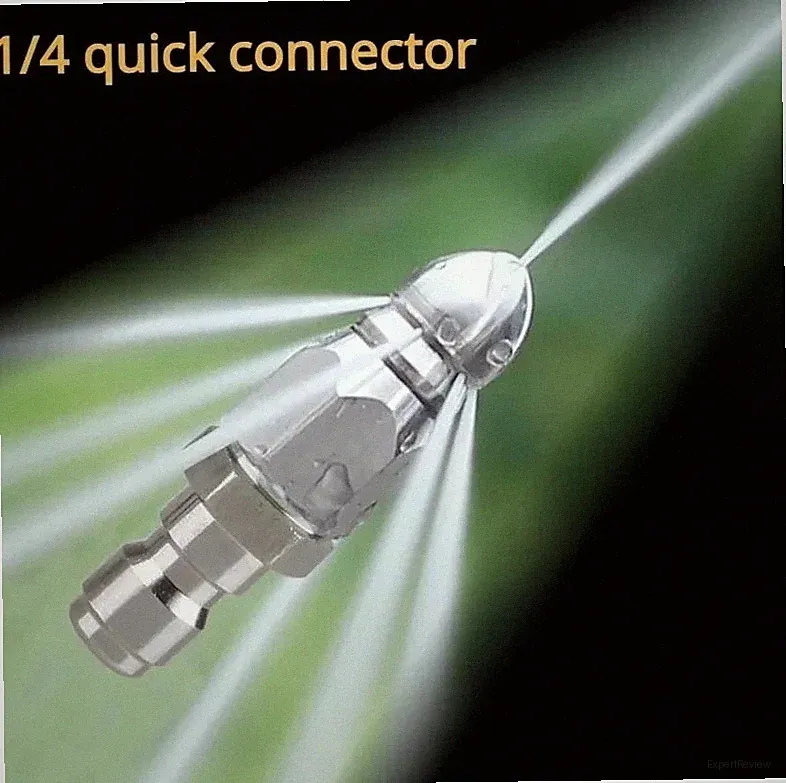 1pc Pressure Washer Sewer Jetter Nozzle 1/4in Quick Connect 5000PSI - NEW
