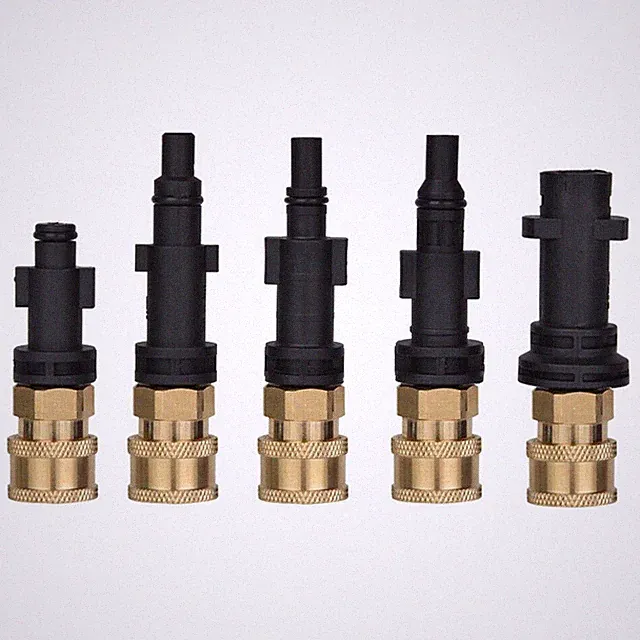 1Pcs 1/4'' Quick Connector Foam Nozzle High Pressure Washer Hose Adapter- 5 Type