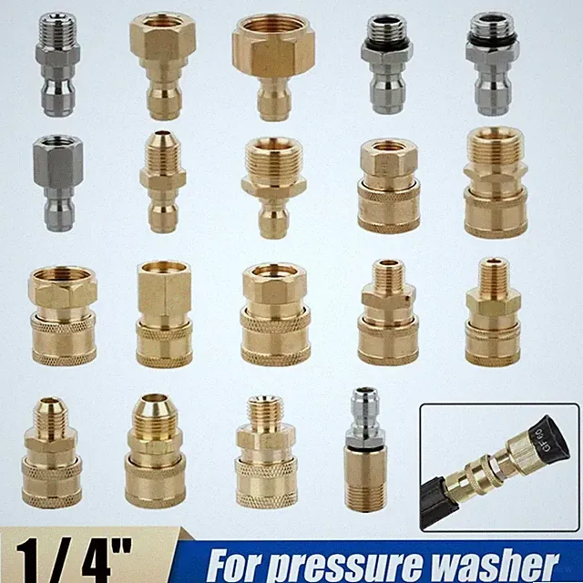 1X 1/4 Quick Release Connector Coupler Fits For High Pressure Washer And Hose
