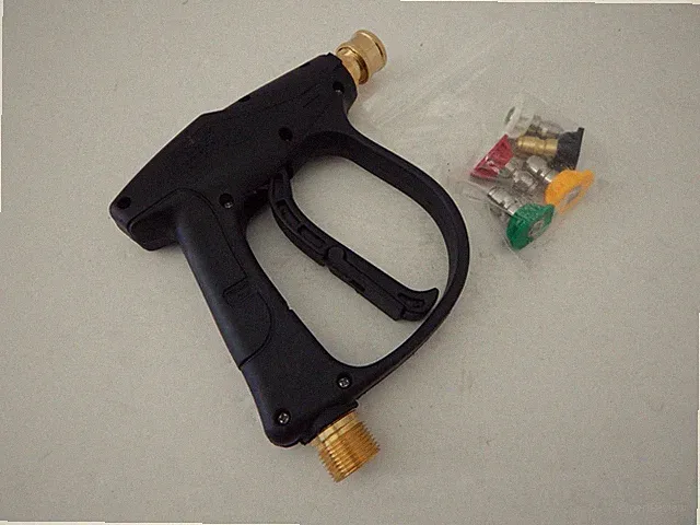 1x Universal Pressure Washer Gun with 5 Spray Tips 4850PSI New