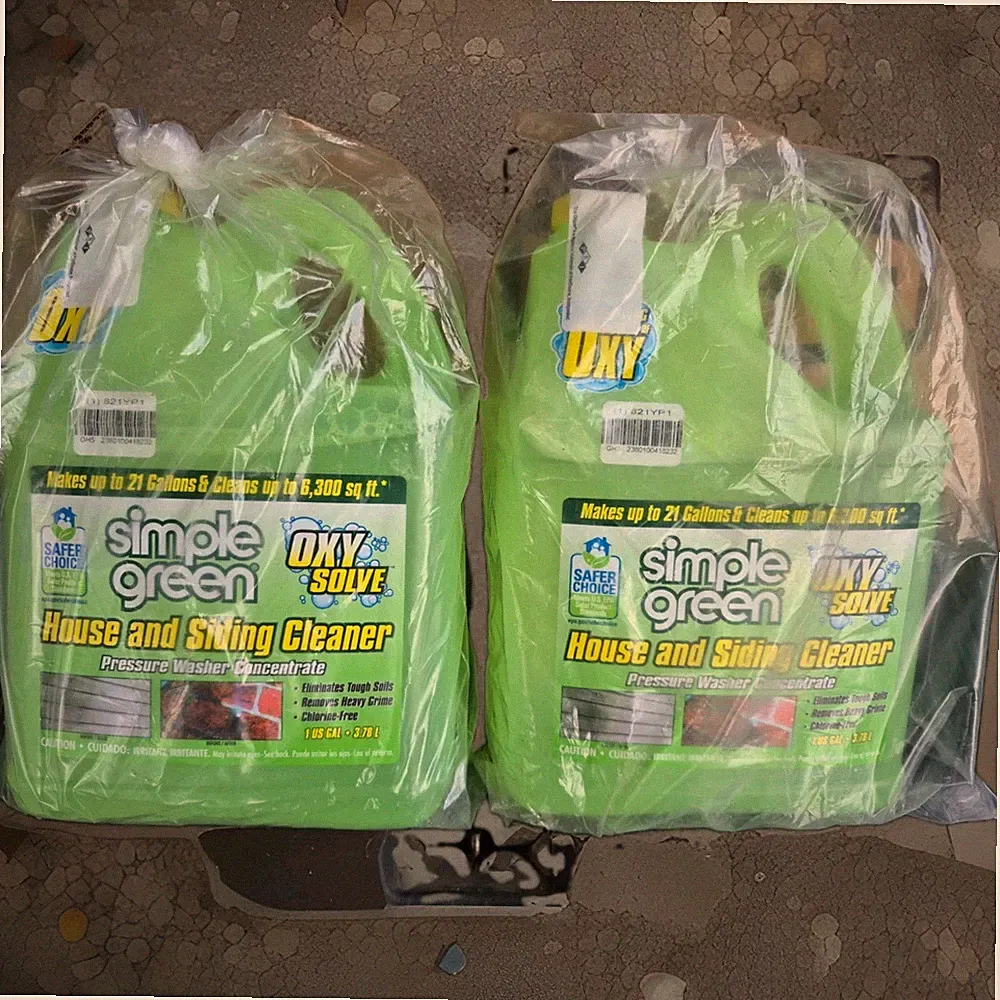 (2) 1 Gal. Oxy Solve House and Siding Pressure Cleaner Washer Concentrate
