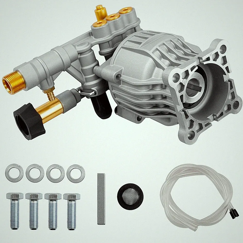 2.4 GPM 3300 PSI Power 3/4" Horizontal Pressure Washer Pump Kit Aluminum 90028