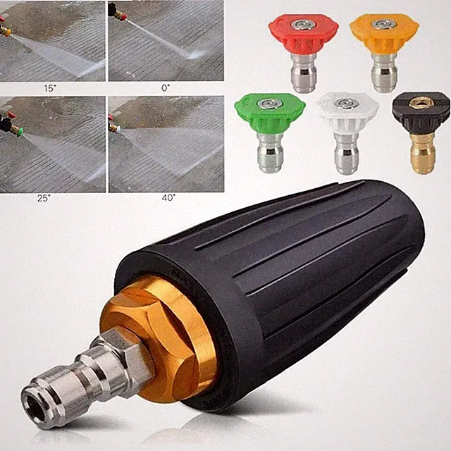 2.5-4 GPM High Pressure 1/4"4000PSI Washer Rotating Turbo Nozzle Spray Tip Quick