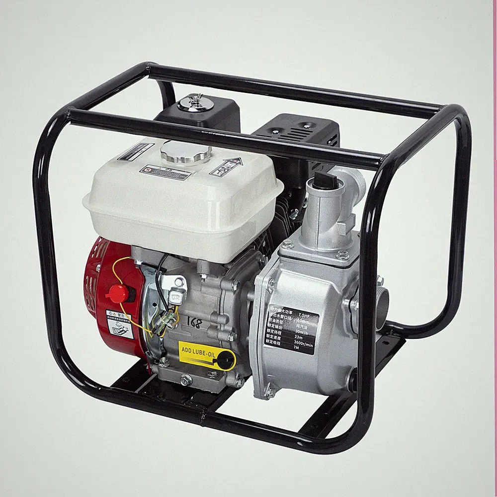 2" 6.5 HP 4-Stroke Gasoline Semi-Trash Water Pump High-Pressure Transfer Pump